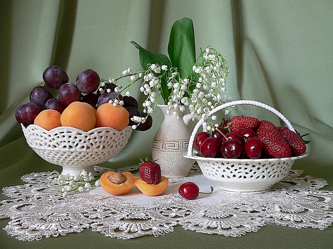 Пожелания с добрым утром с фруктами