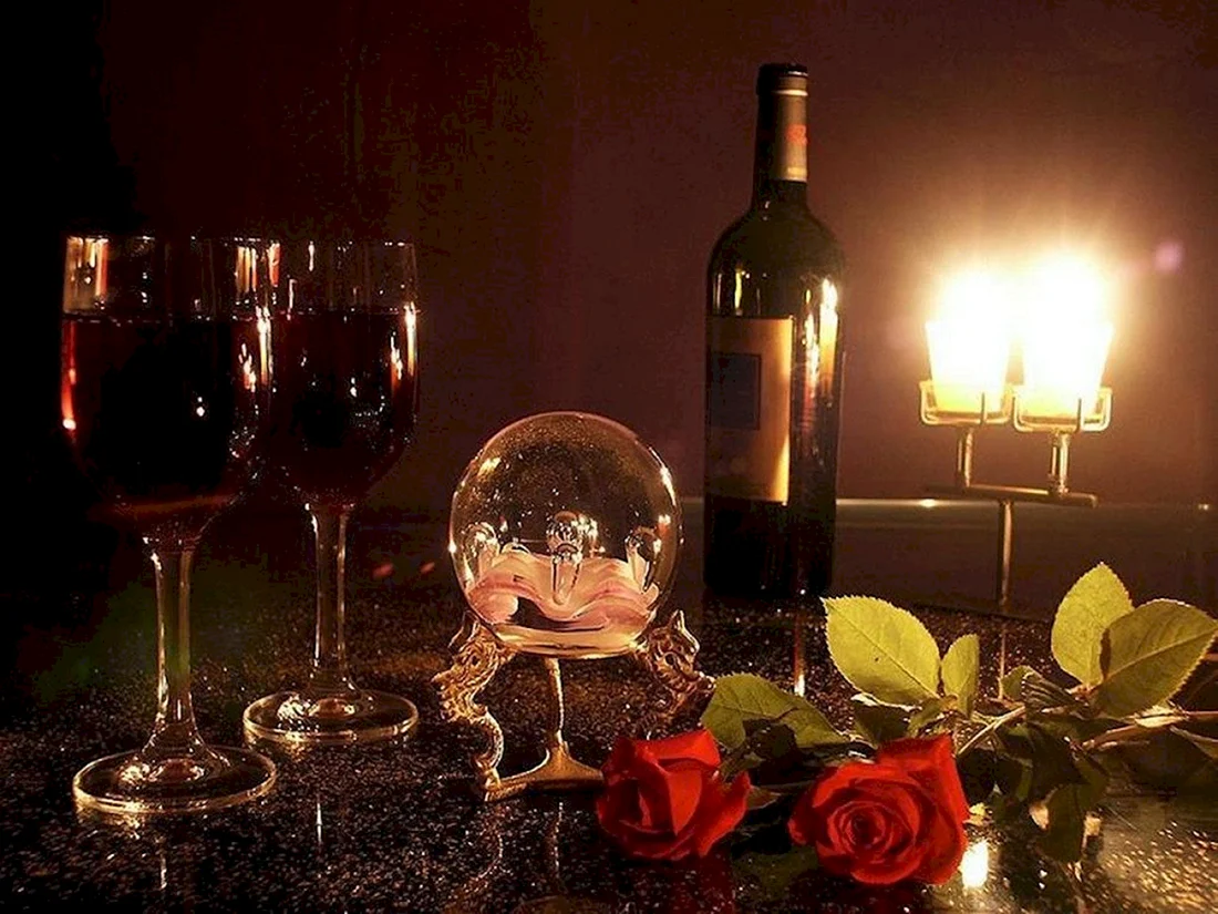 Приятного вечера с бокалом вина