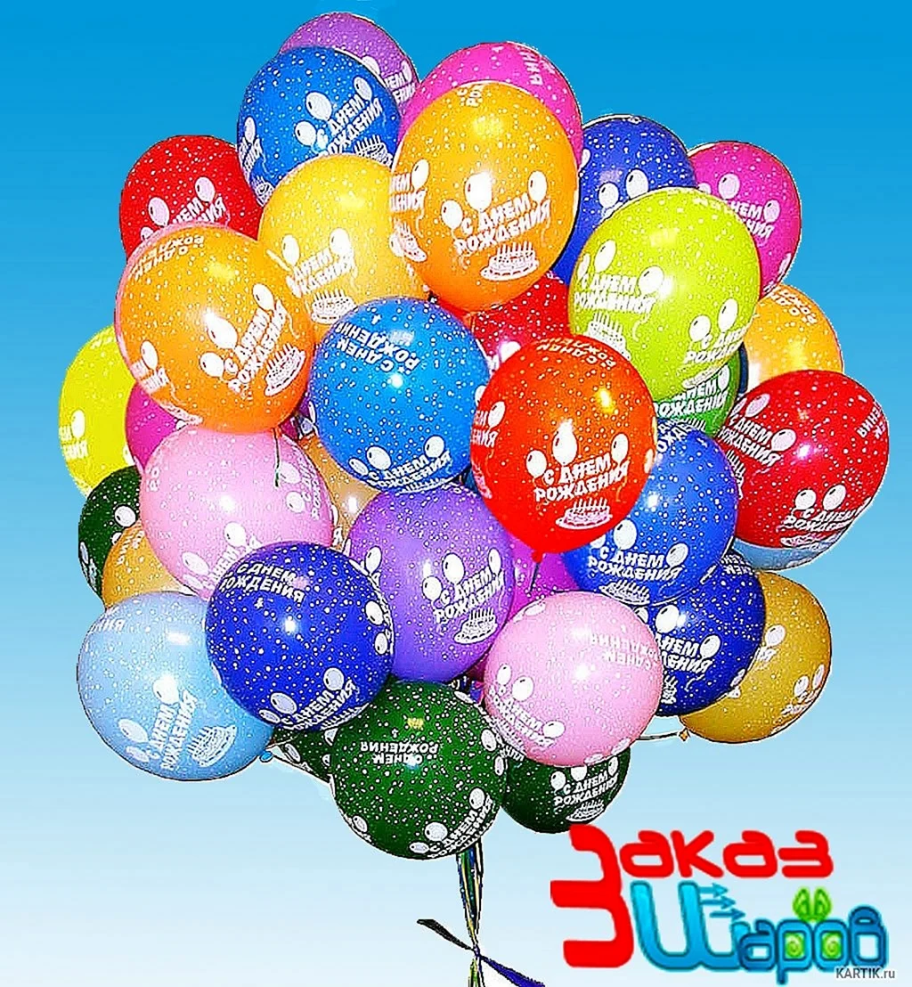 С днём рождения шарики воздушные