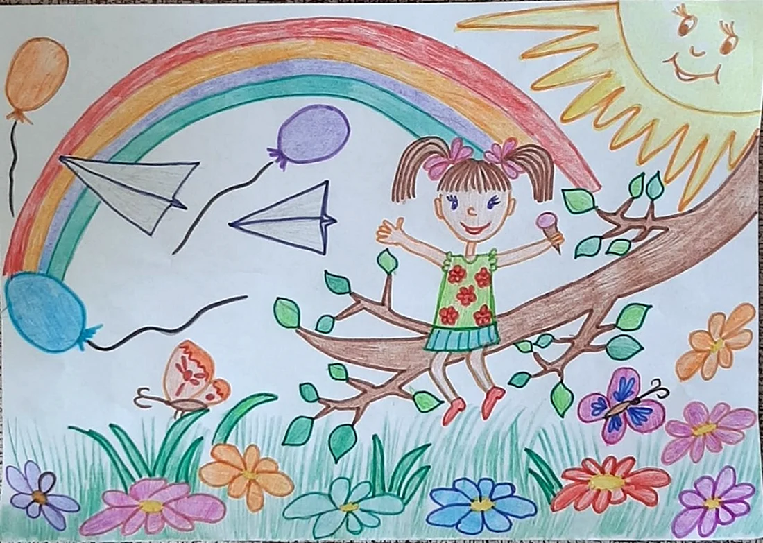 Счастливое детство рисунок