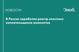 В России заработал реестр злостных неплательщиков алиментов
